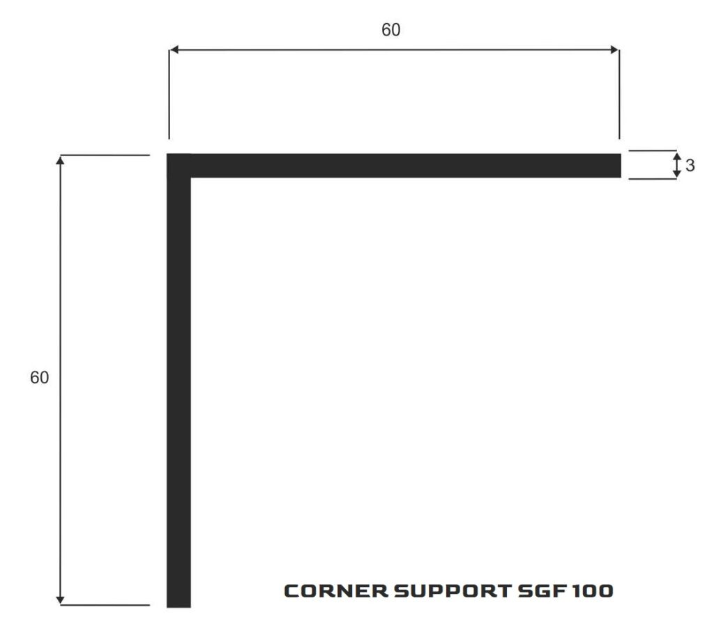 AdZone - corner support SGF100