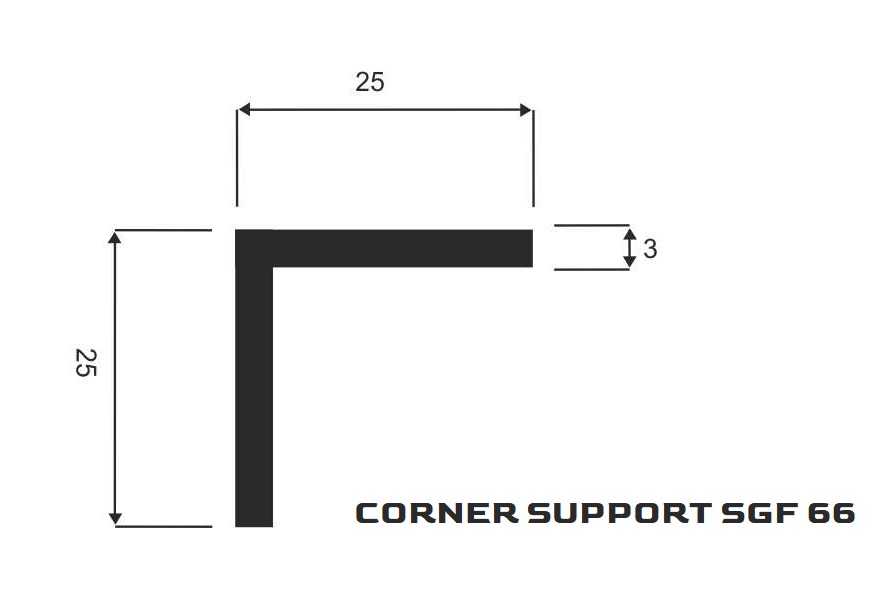 AdZone - corner support SGF66